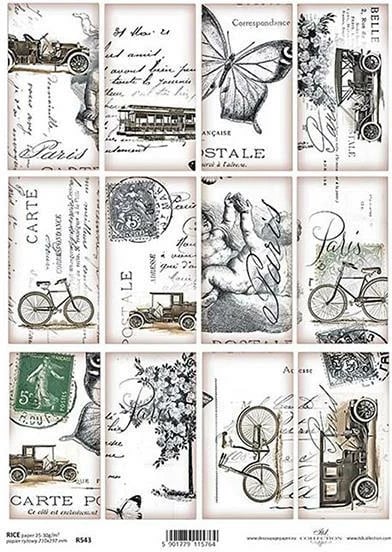 Letër orizi NEXT ITD-R543 për dekupazh, 21x29cm