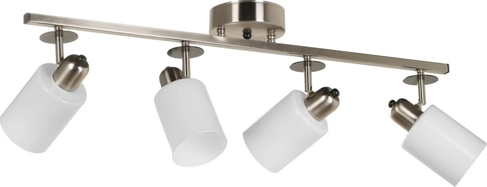 Llambadar Opviq Nomi, 4 vendesh, krom mat, gotë e bardhë