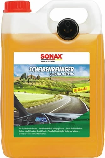 SONAX Ujë për xhama i gatshëm Citrus, 5 L