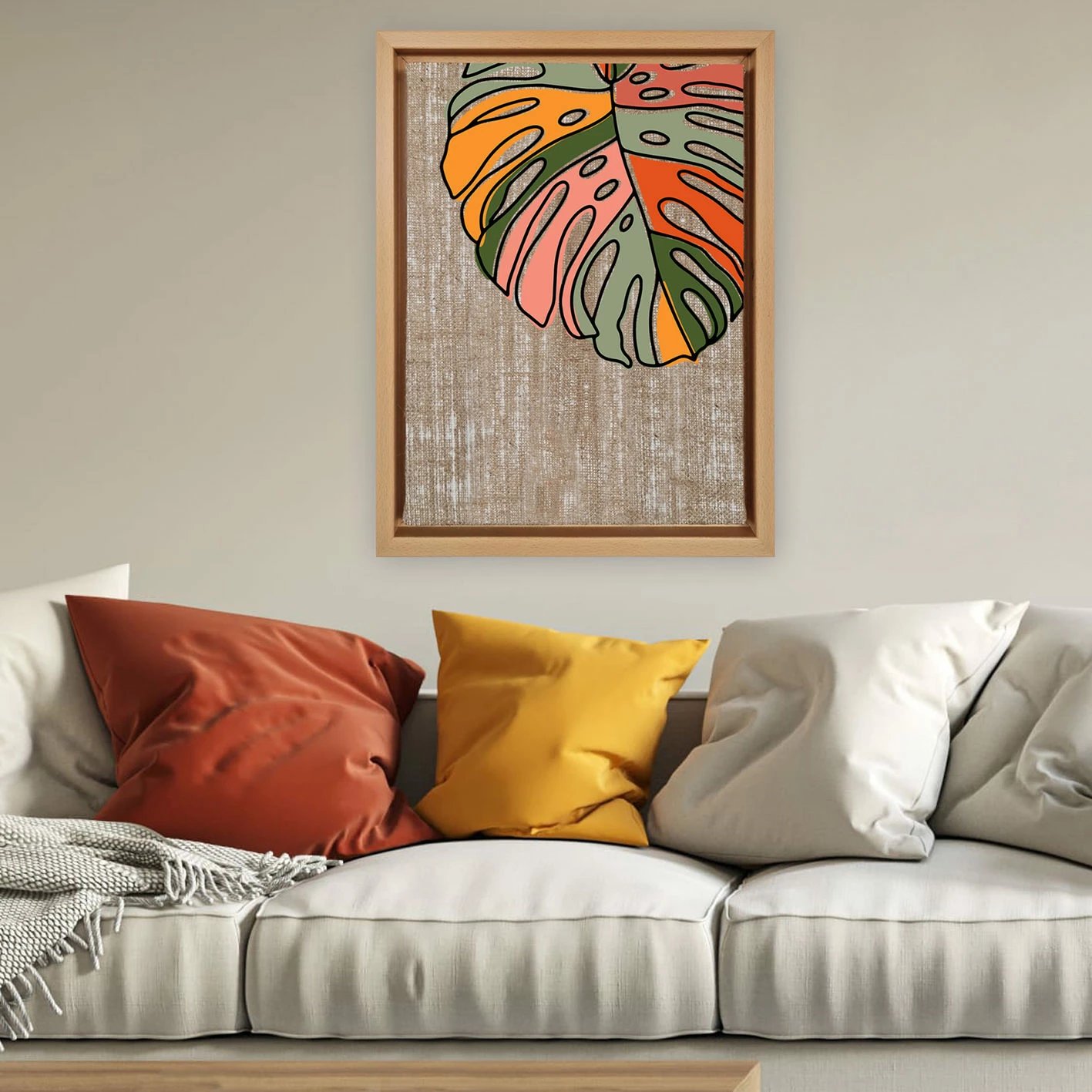 Pikturë dekorative në kanavacë, shumëngjyrëshe, Wallity LNJ21938718246 - 96136, 96x136cm