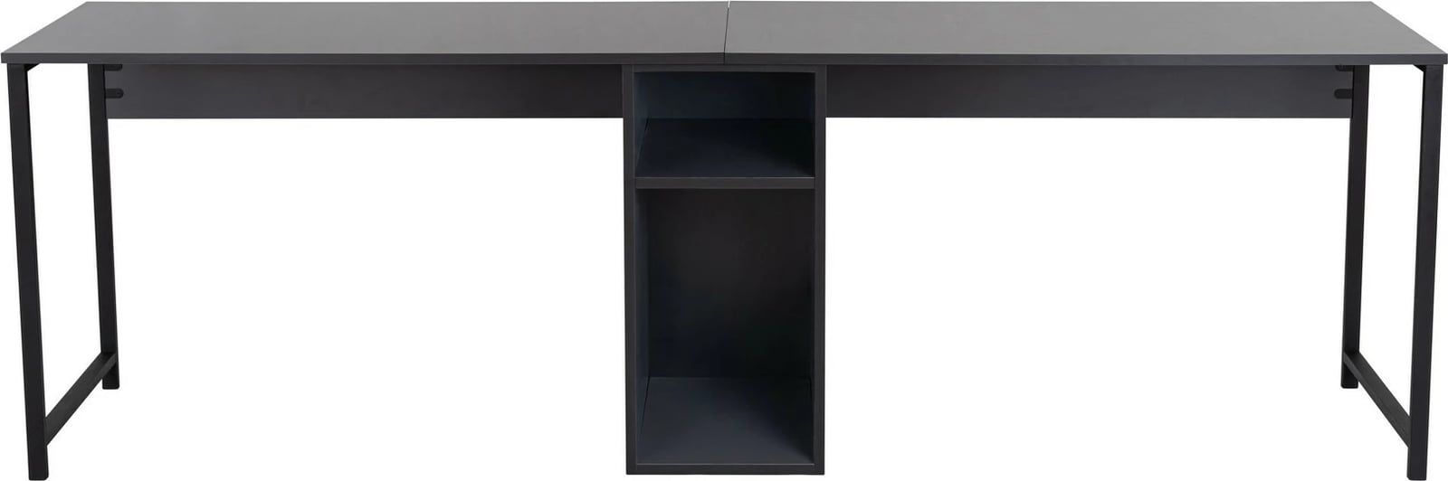 Tavolinë studimi Nordure, dyshe, anthracite, e zezë