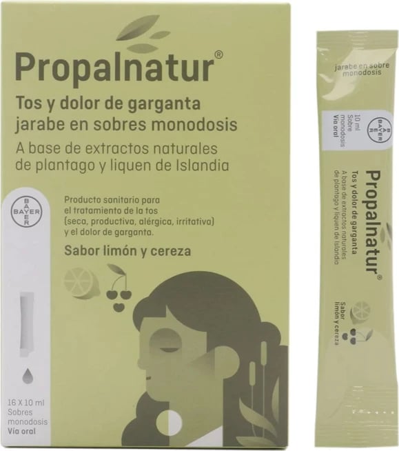 Shurup në bustina Bayer Propalnatur unisex limon dhe qershi 16 copë