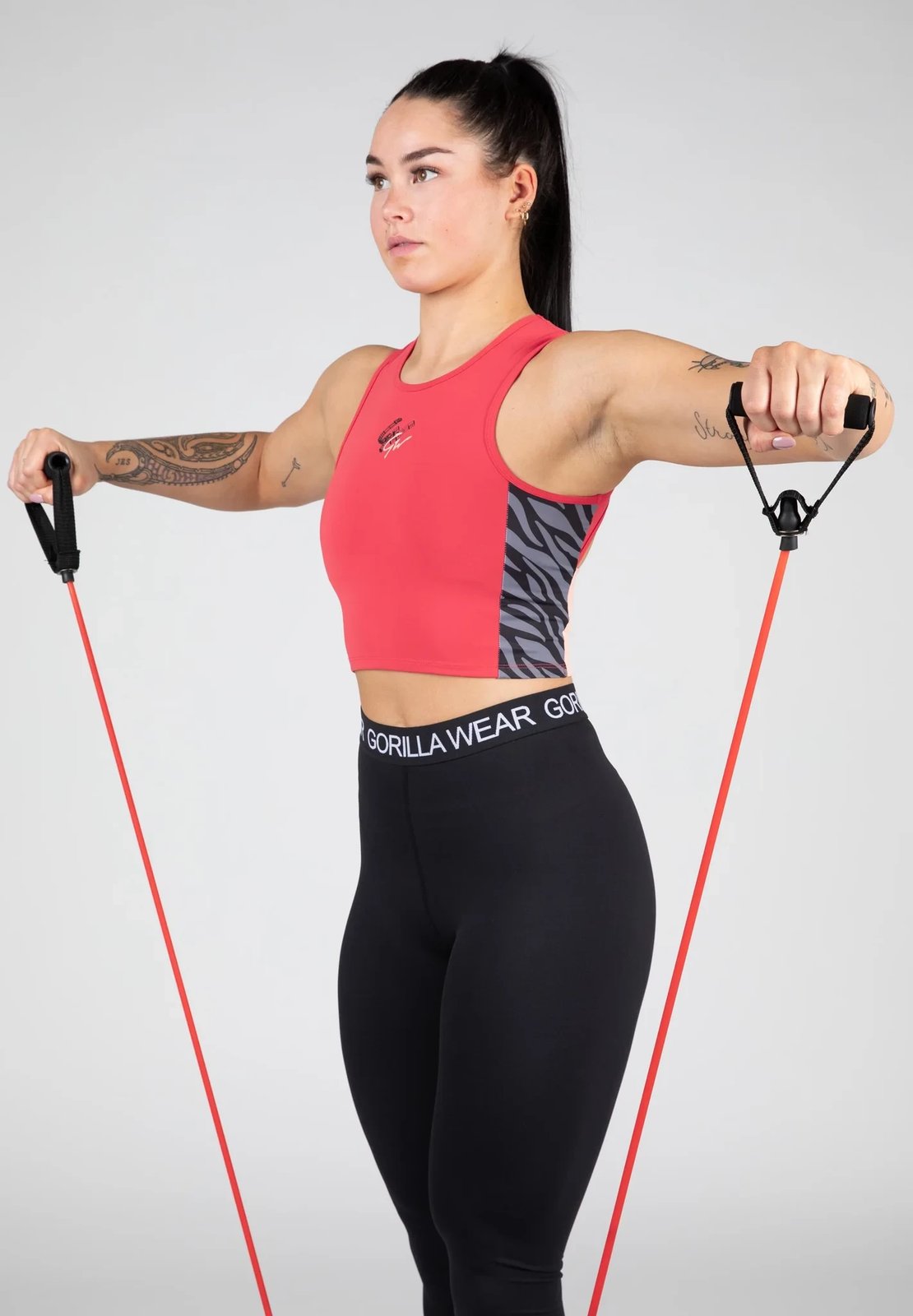 Zion Crop Top - E kuqe