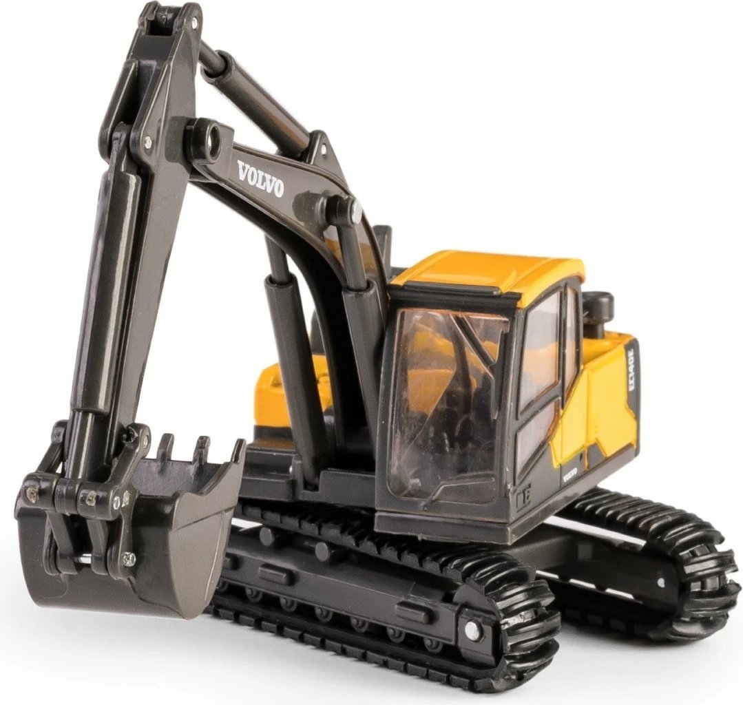 Ekskavator lodër Daffi Volvo EC140E, model metalik, 14 cm, zi/verdhë