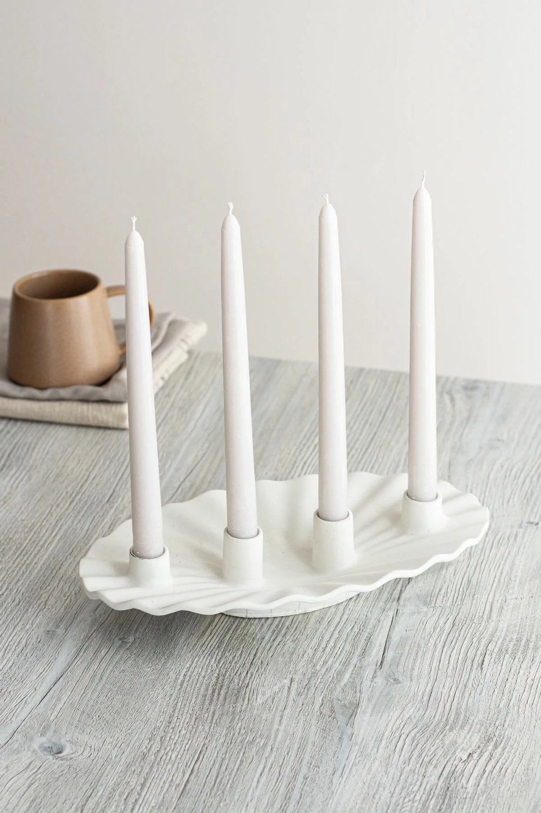 Set qiri mbajtësish (5 copë), Evila Originals, Istridye, e bardhë