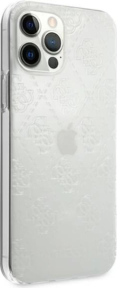 Mbështjellës Guess GUHCP12M3D4GTR për iPhone 12/12 Pro 6.1", transparent, 4G 3D Pattern Collection Mbështjellës Guess GUHCP12M3D4GTR për iPhone 12/12 Pro 6.1", transparent, 4G 3D Pattern Collection