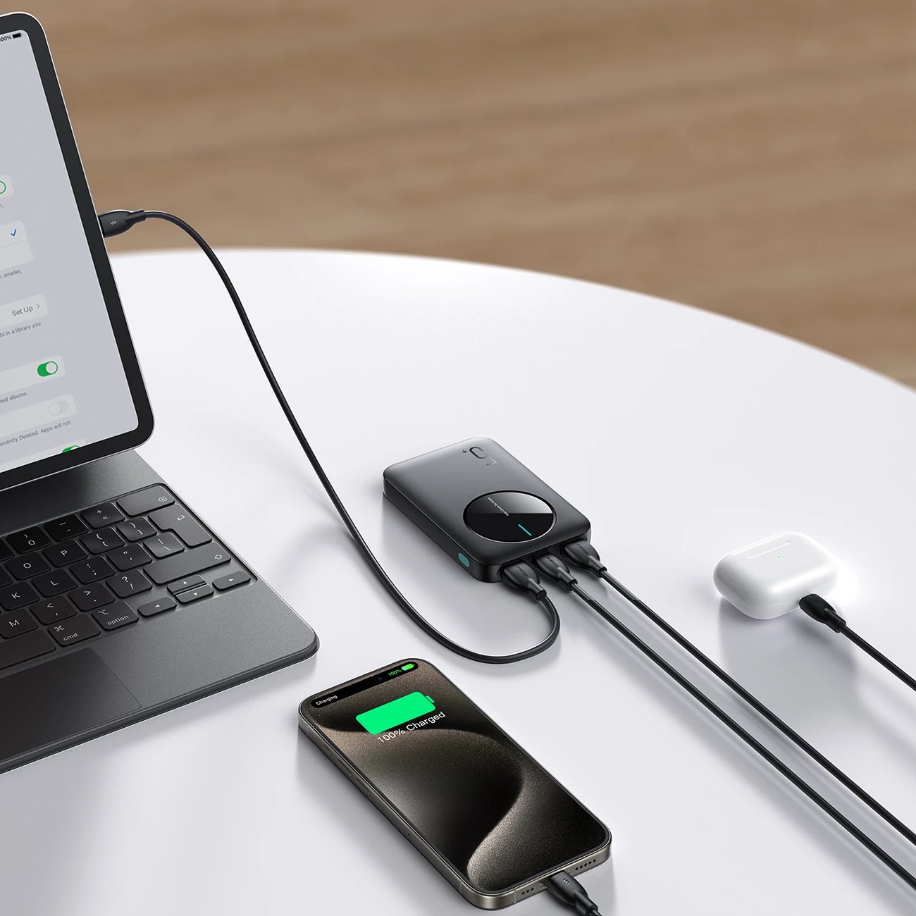Powerbank Joyroom JR-PBF13, 5000mAh, 2x USB-A, 1x USB-C, e zezë Powerbank Joyroom JR-PBF13, 5000mAh, 2x USB-A, 1x USB-C, e zezë