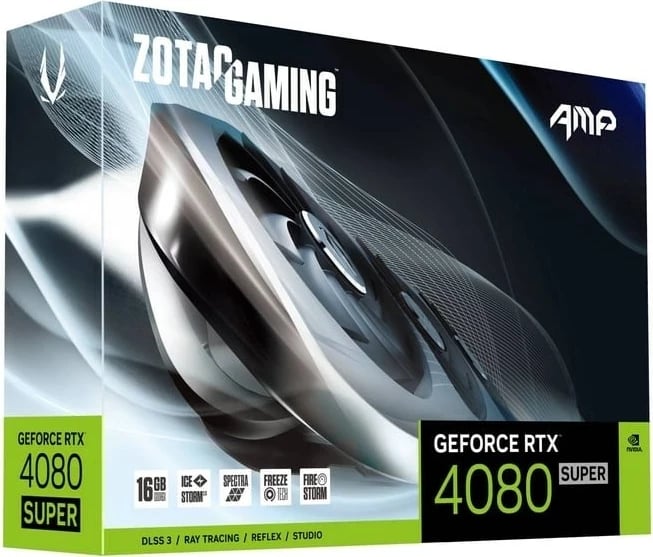 Kartelë grafike ZOTAC GAMING GeF RTX 4080 SUPER AMP 16G, e zezë
