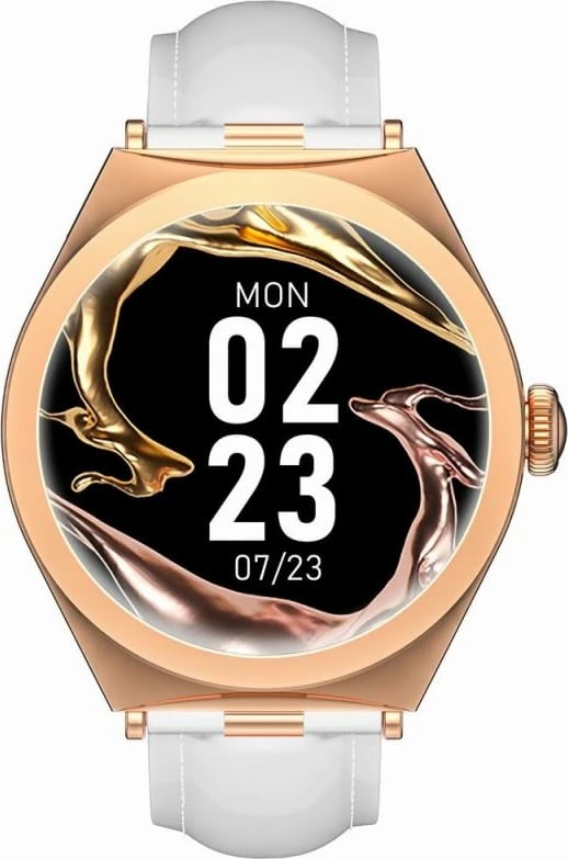 Smartwatch Gravity për femra, rozë e bardhë