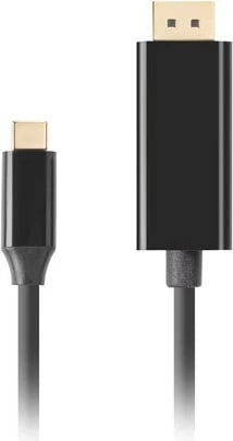 Kabllo USB-C në DisplayPort Lanberg CA-CMDP-10CU-0018-BK, 1.8m, 4K 60Hz, e zezë