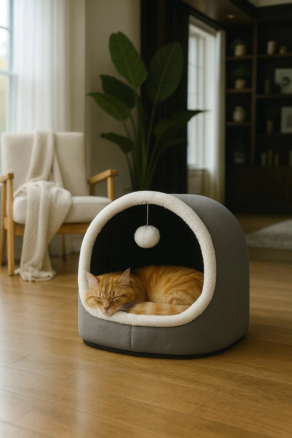 Shtrat për mace Alaska STD, ngjyrë gri