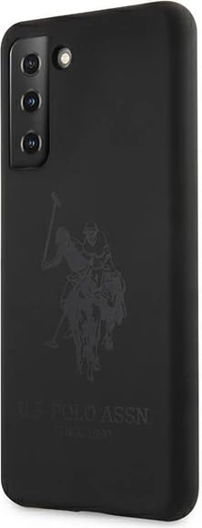 Mbështjellës U.S. Polo Assn. USHCS21SSLHRTBK Silicone On Tone për Samsung Galaxy S21, i zi