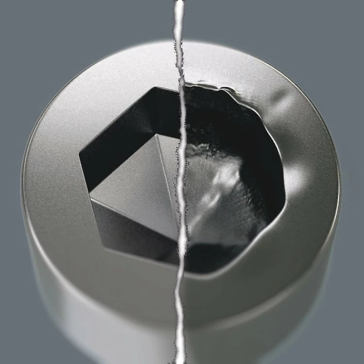 Set veglash dore Wera 393 S, çelik inox, mbrojtje nga ndryshku, mbështjellës tekstili