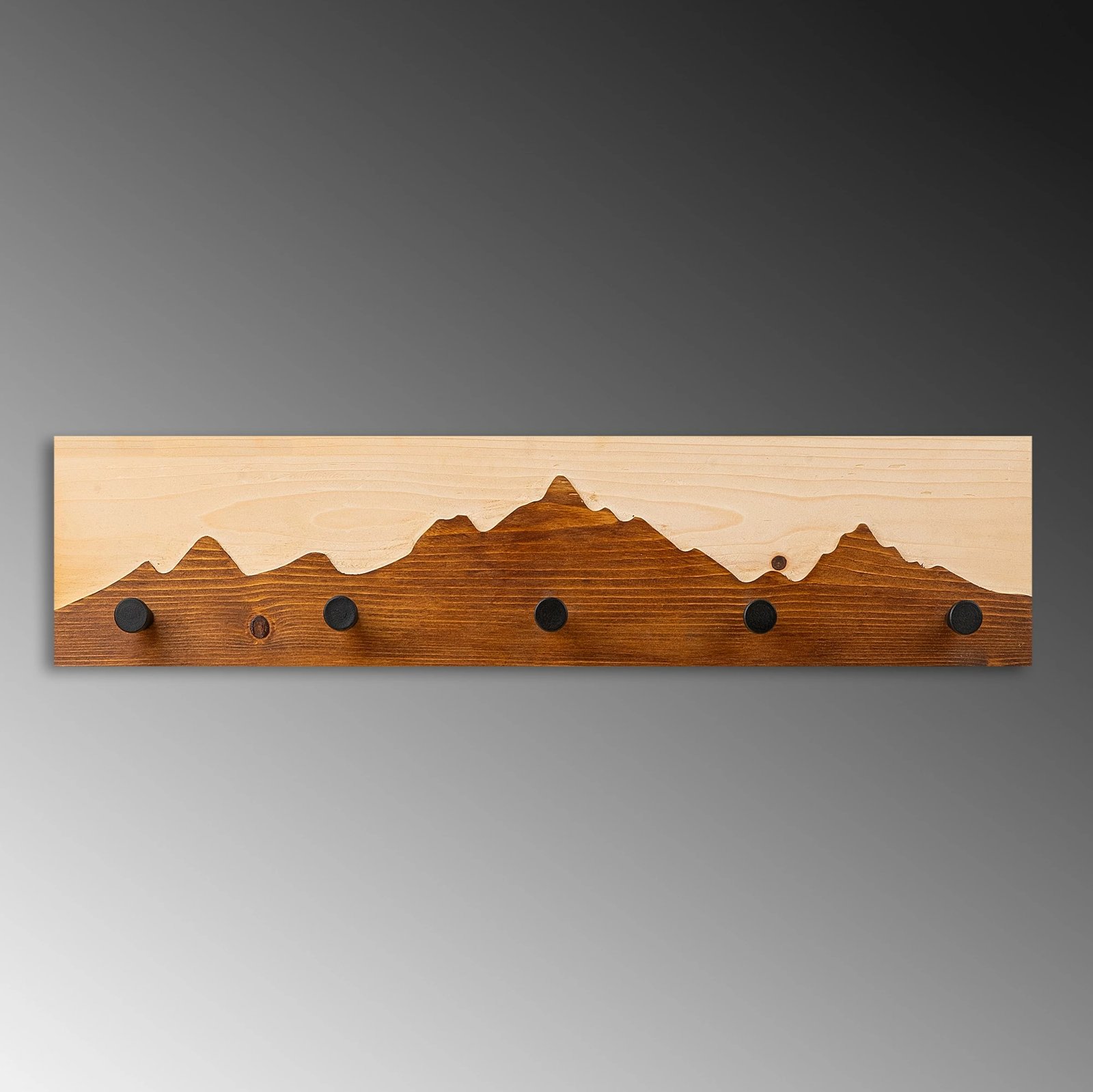 Varëse muri prej druri Wallity, Mountain 4, ngjyrë arre/natyrale