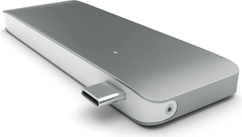 USB Hub Satechi ST-TCUP, Type-C, SD, Alumini, Gri