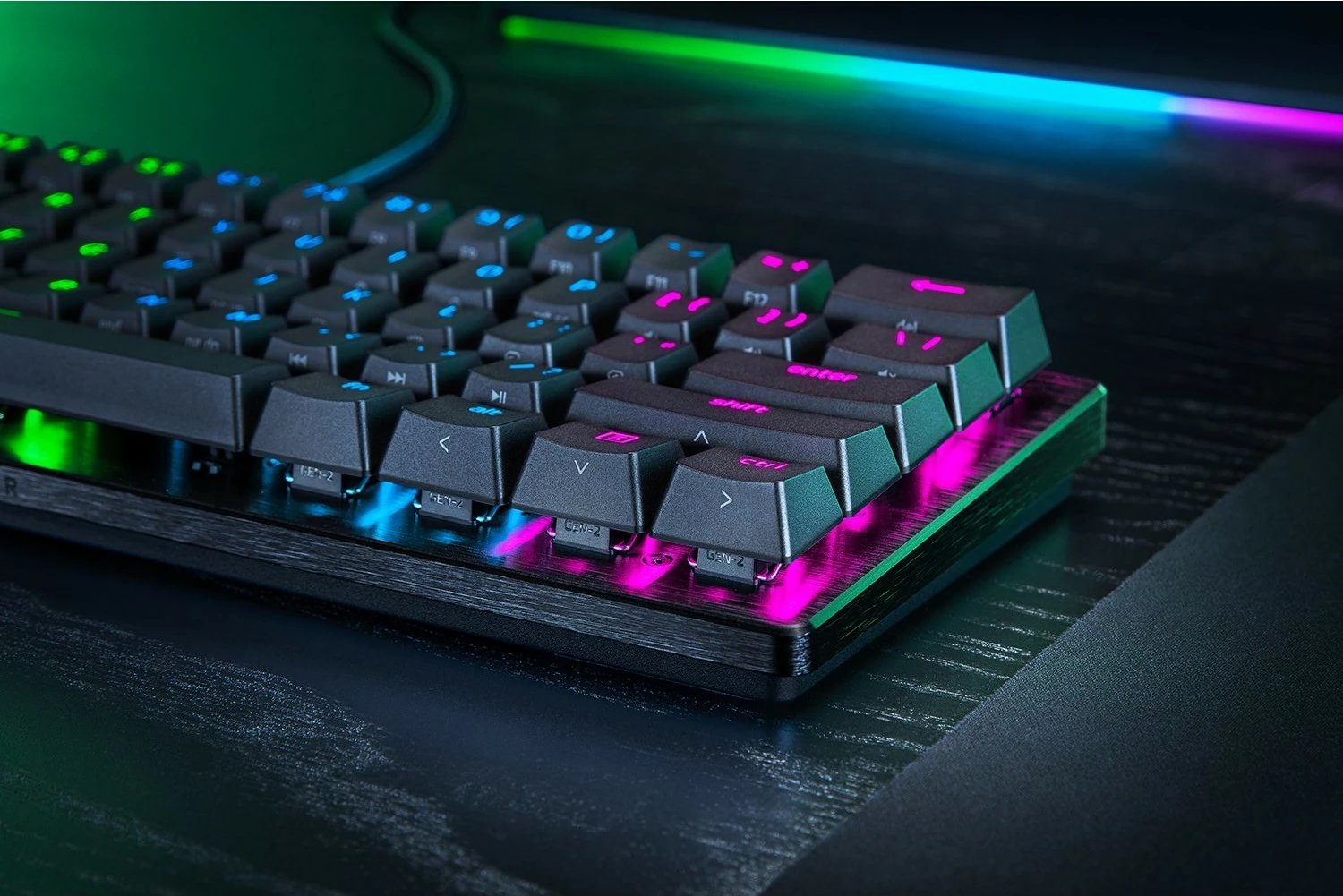 Tastierë Razer Huntsman V3 Mini, mekanike, RGB, DE