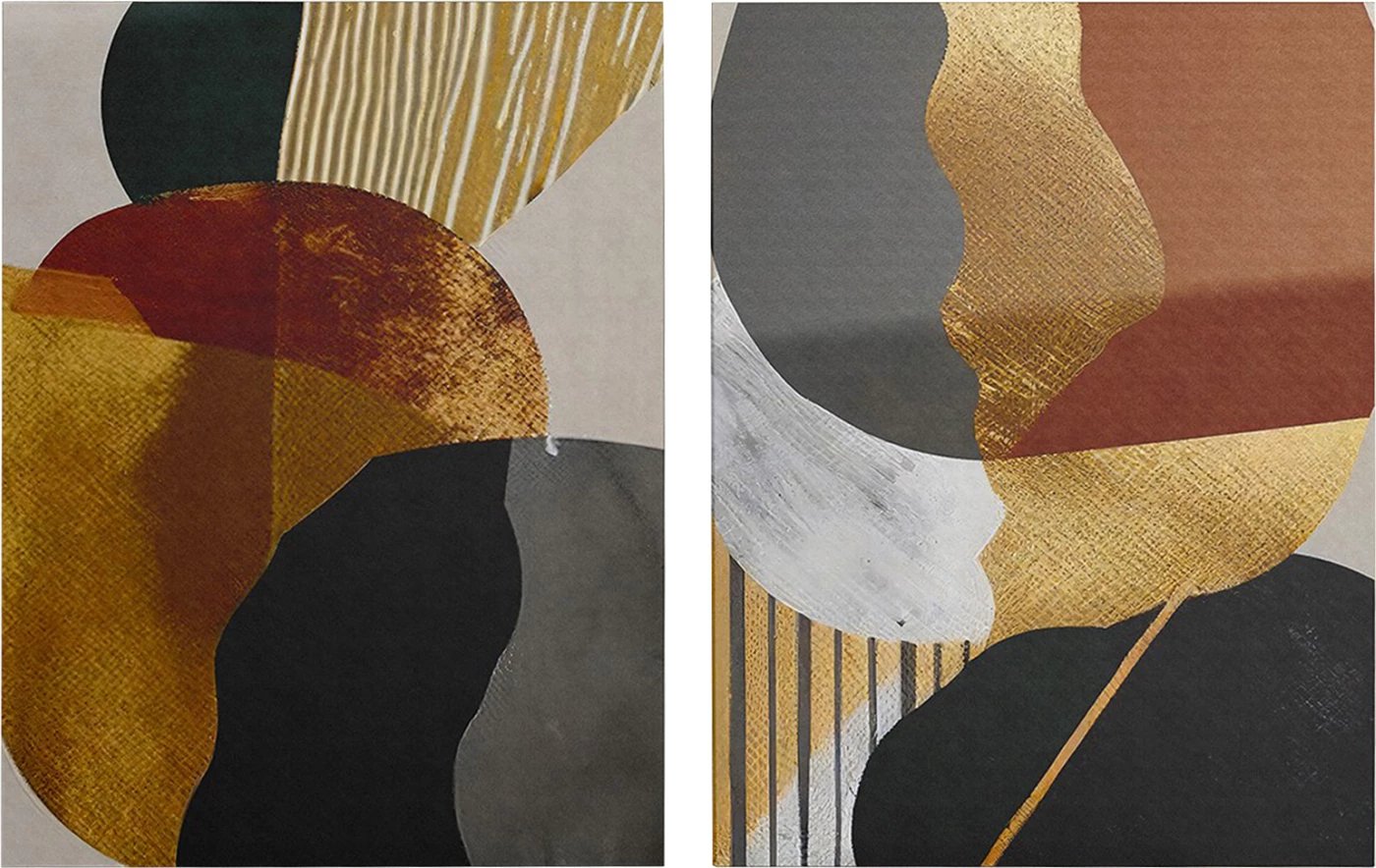 Pikturë muri set prej 2 copash, seri GOBI, kanavacë e printuar, 50x3x70cm (x2)