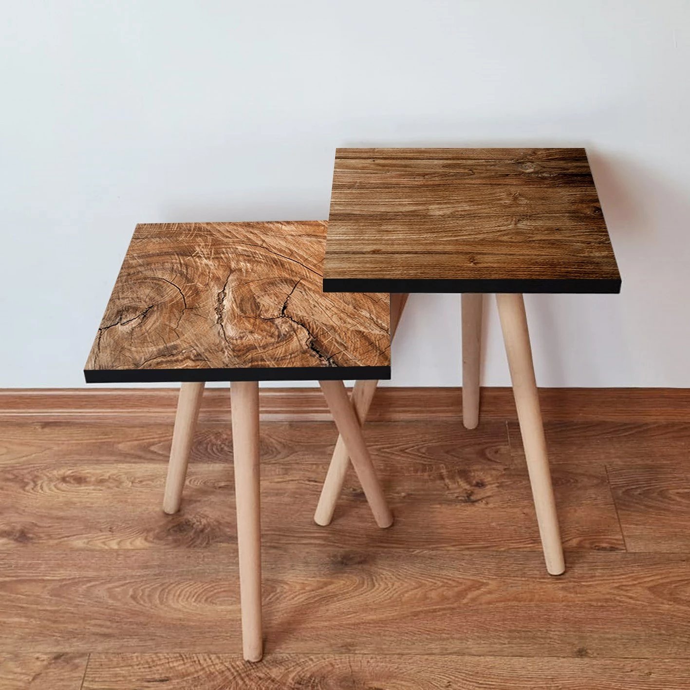 Set tavolinash ndihmëse, ngjyrë kafe, 2 copë, Skye Decor, 2Shp425