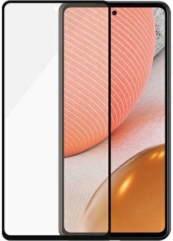 Xham mbrojtës PanzerGlass E2E Microfracture antibakterial për Samsung Galaxy A72, me kornizë të zezë