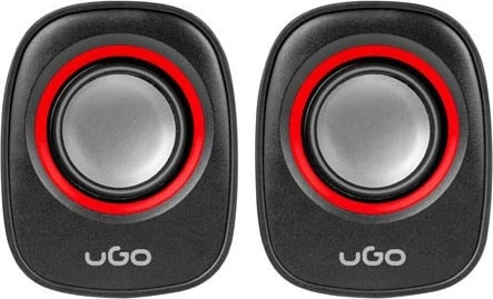 Altoparlantë kompjuteri UGo Tamu S100, 2.0, USB, 3.5mm, zi/kuqe