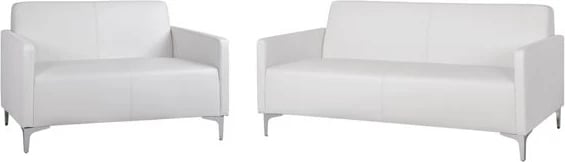 Set 2 pjesë divan 3 & 2 vendesh Nellie FH11274.02 ngjyrë bardhë