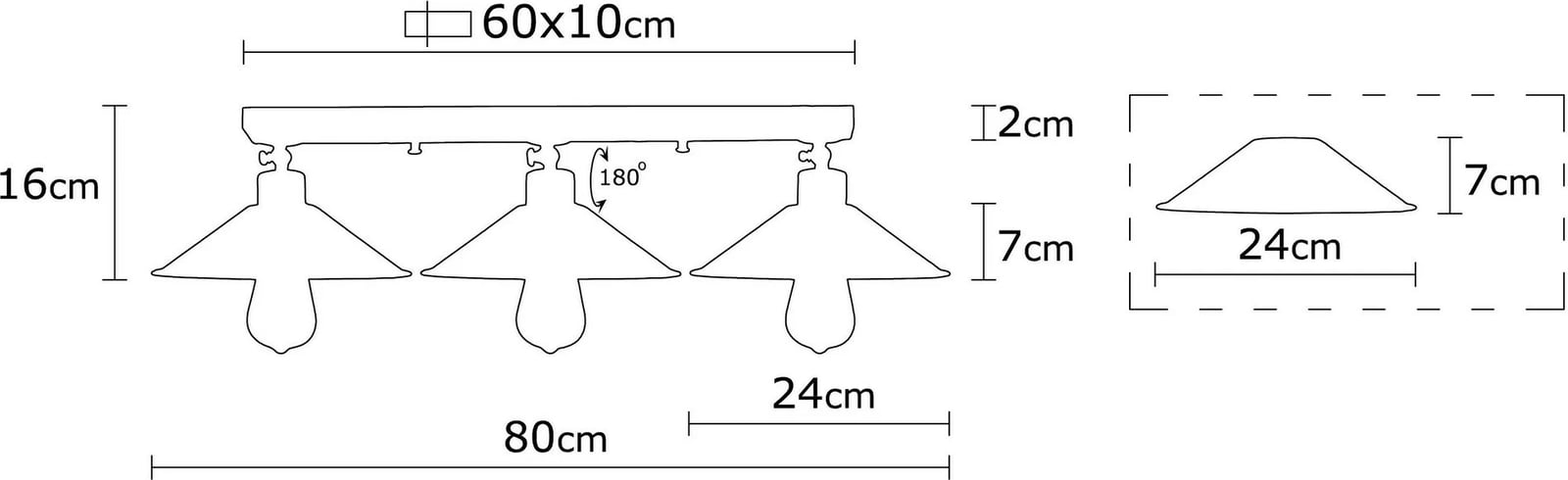 Llambë tavani vintage Opviq, Berceste - N-661