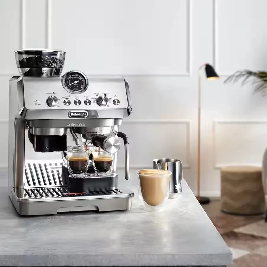 Aparat kafeje DeLonghi Arte Evo EC9255.M, presion piston, 1700ml, 15 bar, argjendtë