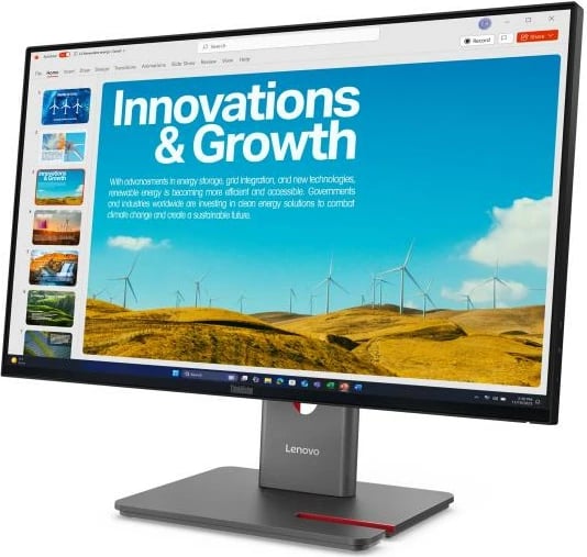 Monitor, Lenovo ThinkVision P24qd-40 (64B1GAT1EU), 24", LCD/TFT, funksion kalibrimi, zi/ari