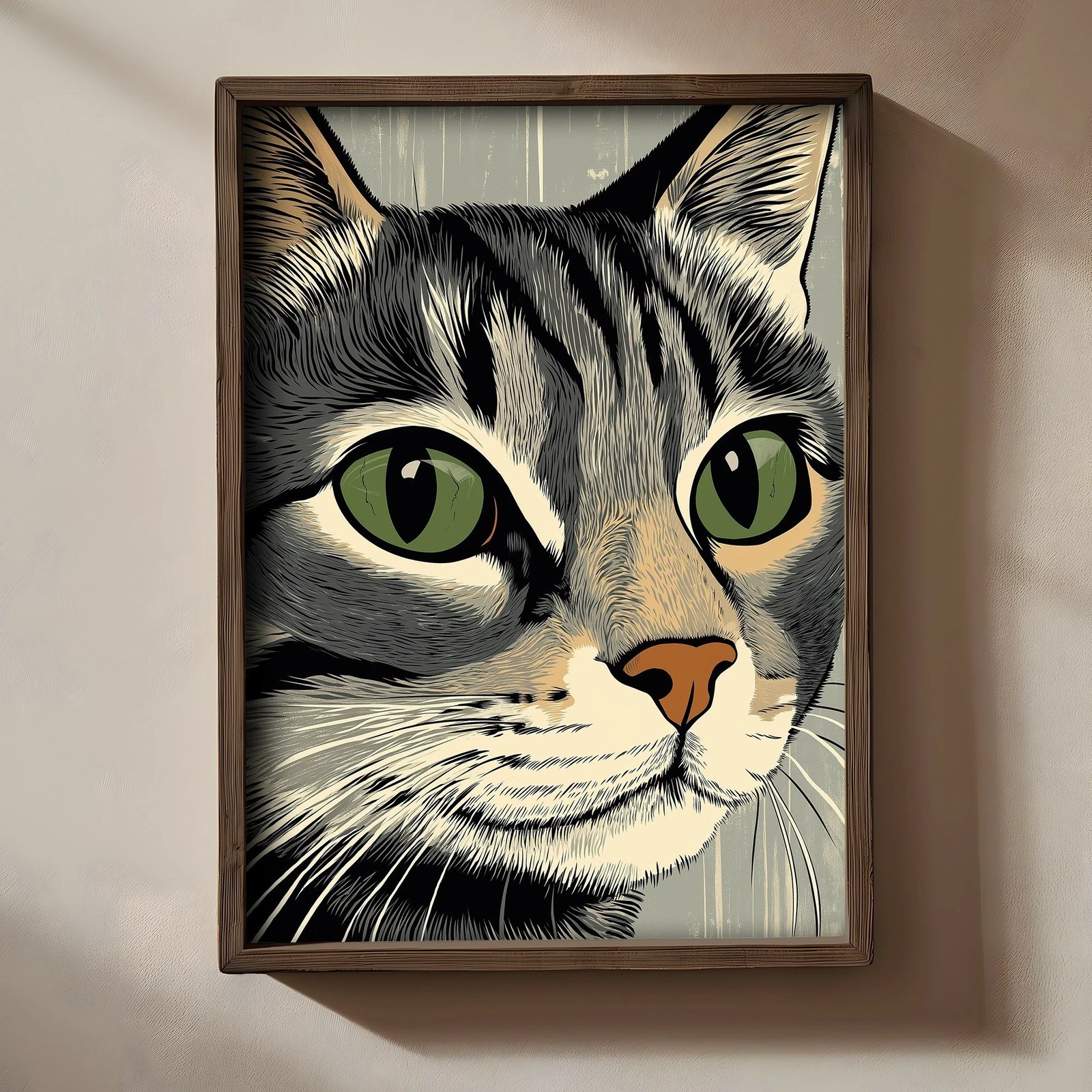 Pikturë dekorative me kornizë MDF, Wallity, TUN062-XL, shumëngjyrëshe, 50x70x3.5cm