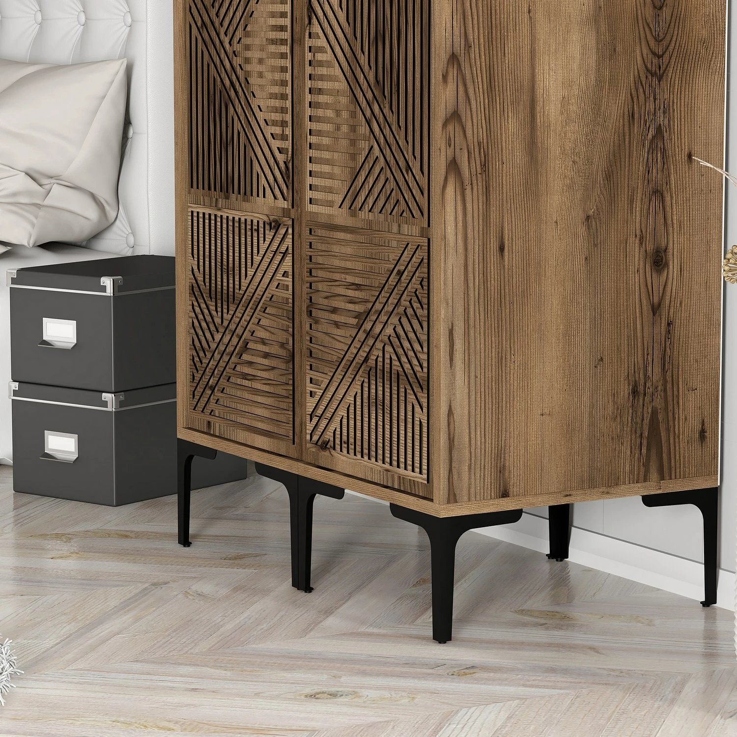 Dollap Hanah Home, Kumsal PP, ngjyrë arre