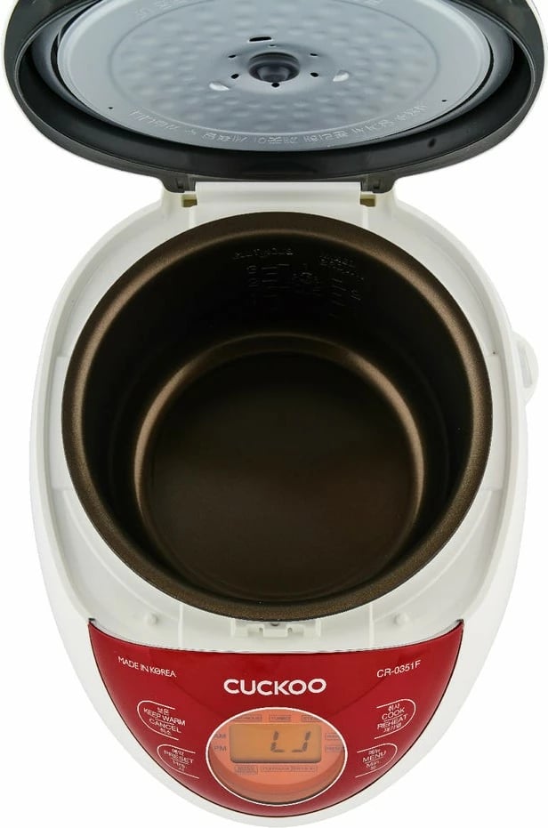 Reiskocher Cuckoo CR-0351F, 0.54L, ekran LCD, kuqe/bardhë