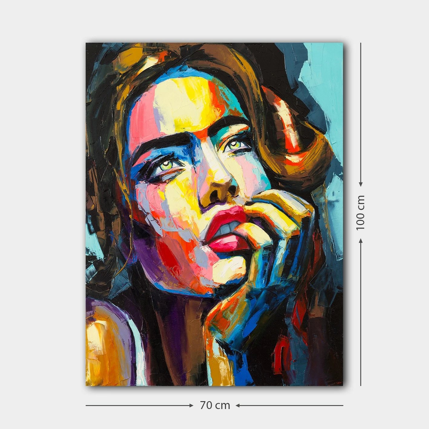 Pikturë dekorative në kanavacë, shumëngjyrëshe, Wallity, 70x100cm, 591553301_70100