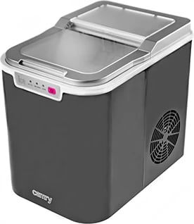 Aparat për kube akulli, Adler, CR 8073, 12kg/24h, depozitë uji 2.2L, kube të para në 10 min, i zi/argjendtë