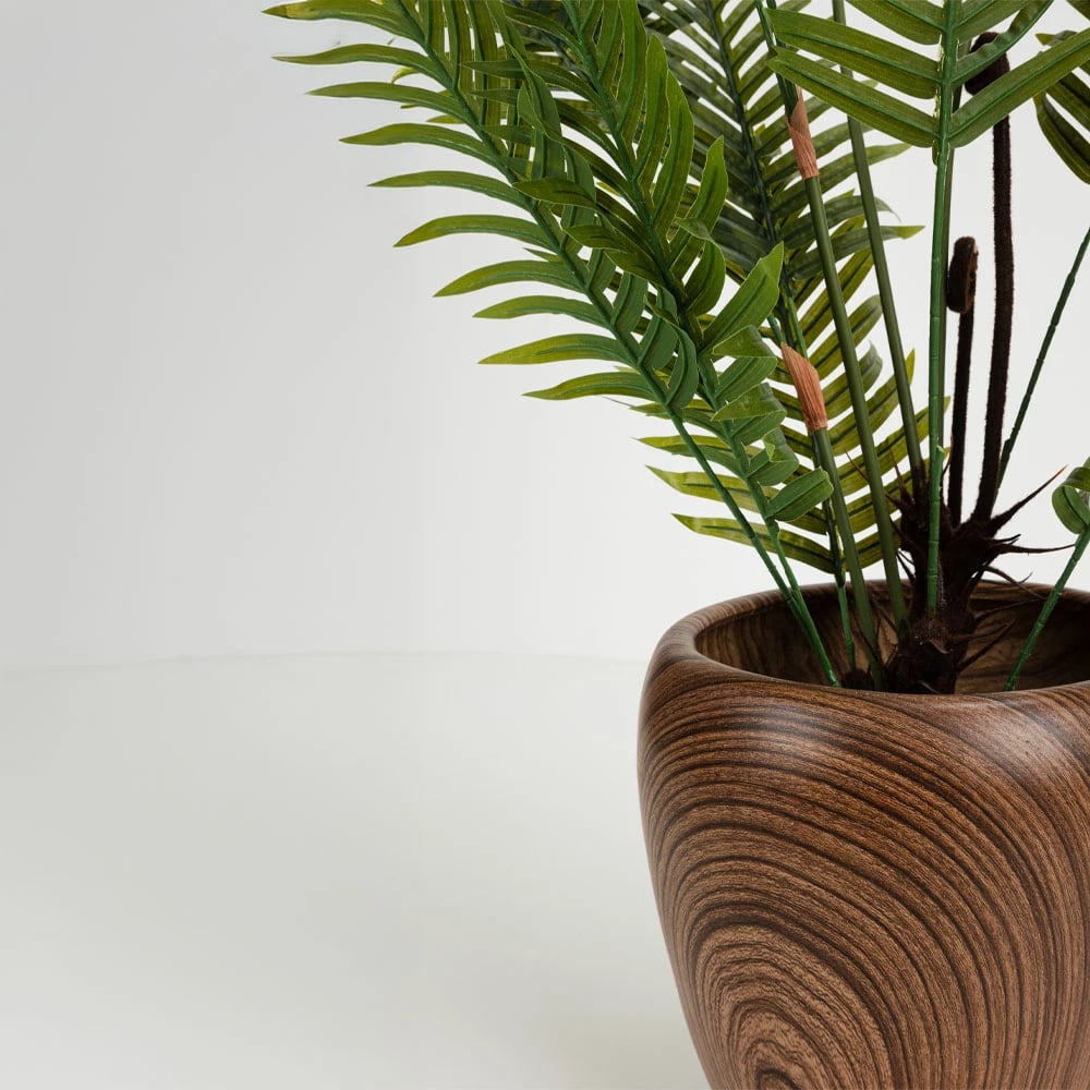 Set vazo BOIS, 3 copë, qeramike, ngjyrë kafe, 42x42x35cm