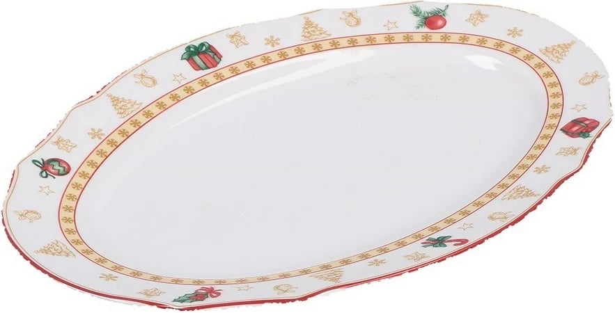 Tabaka ovale LA PORCELLANA BIANCA Christmas Edition, 32 cm