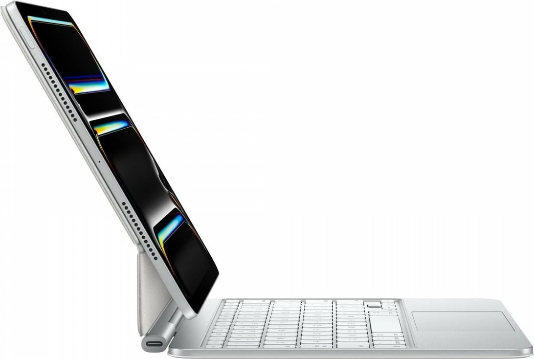 Tastierë Apple Magic Keyboard për iPad Pro 11 inç (M4), Anglisht (USA), Bardhë