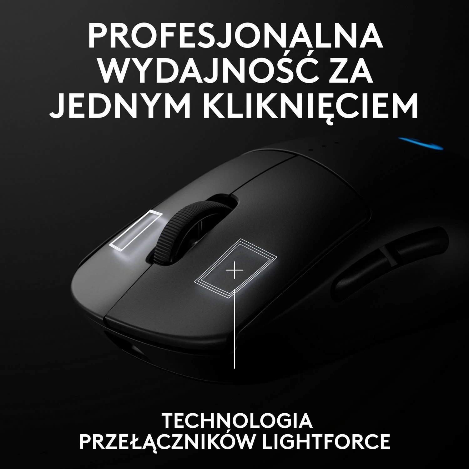 Maus Logitech G Pro 2 Lightspeed, RGB, i zi