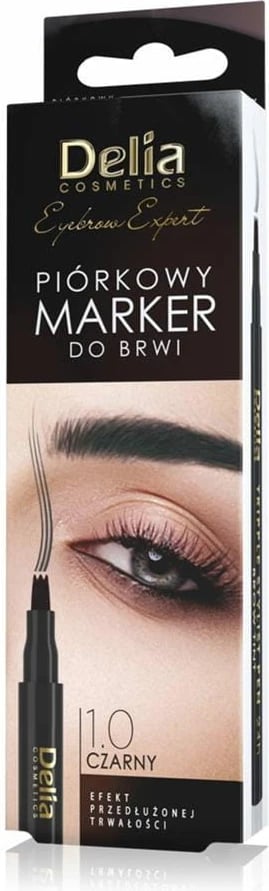 Marker për vetulla Delia Tripple Stylist Pen 24H, e zezë, 1 copë