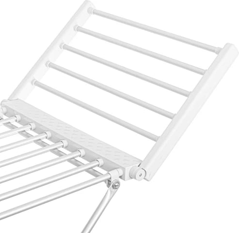 Rrafth tharje rrobash elektrik i palosshëm, Adler, AD 7821, 220W, 18 elemente ngrohëse, 148x52.5x90 cm, IP22, argjendtë/bardhë