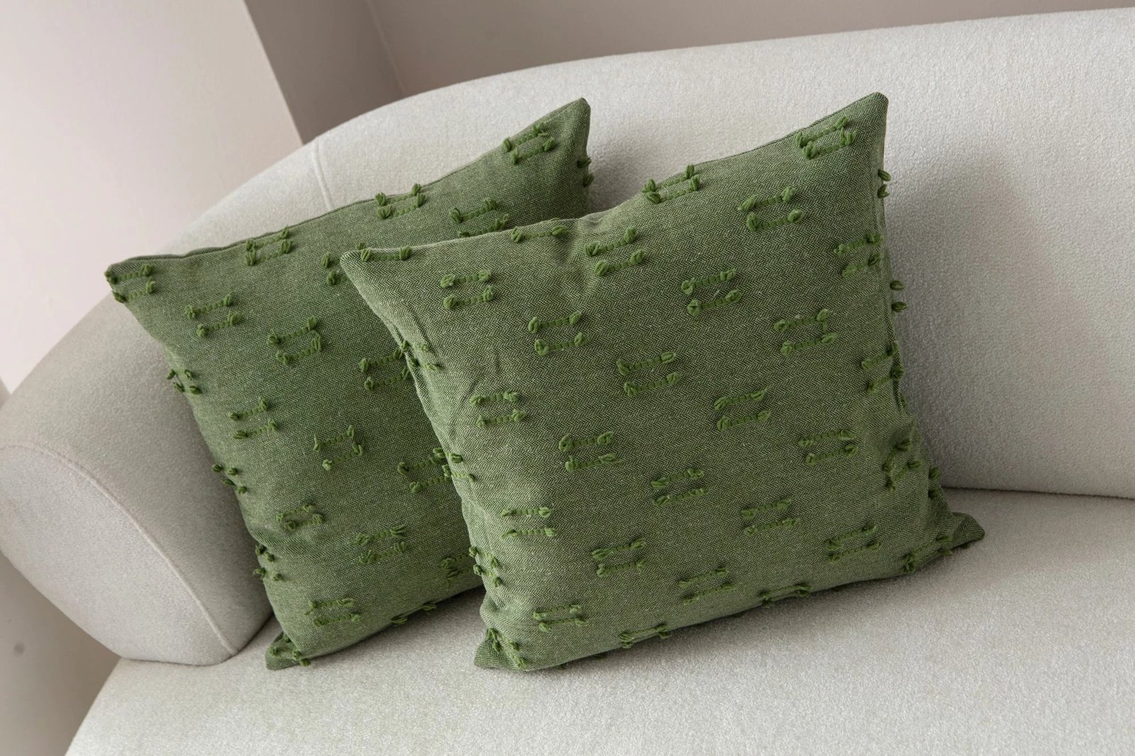 Set mbulesash për jastëkë (2 copë), Evila Originals, Tuffet, e gjelbër v8