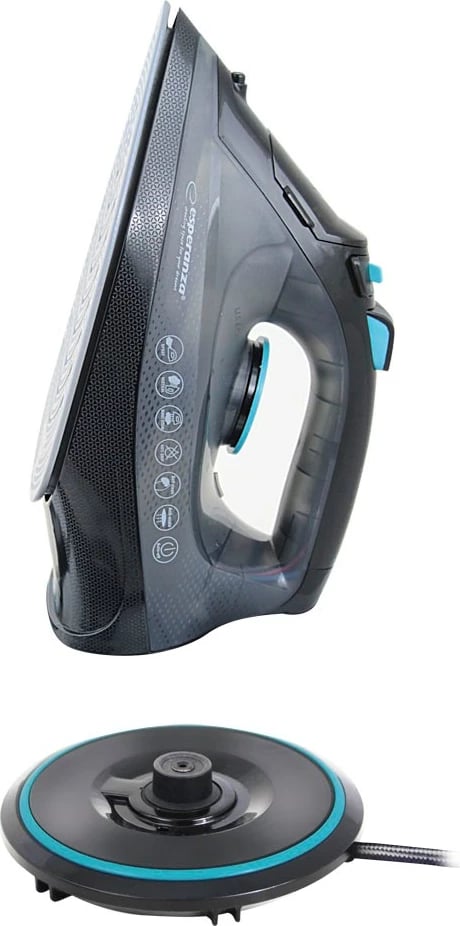 Hekur me avull Esperanza EHI010, 2600 W, pllaka qeramike, zi/gri