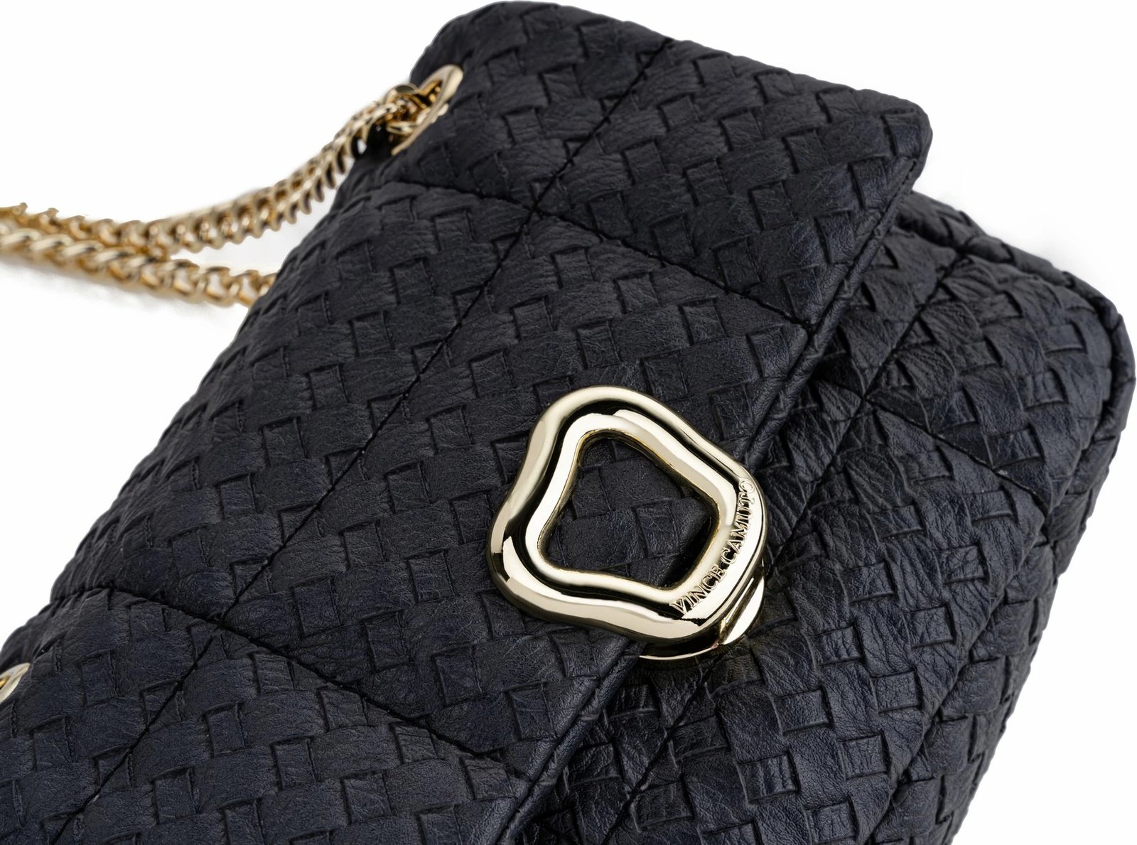 Çantë krahu Vince Camuto, Bologna, teksturë e zezë