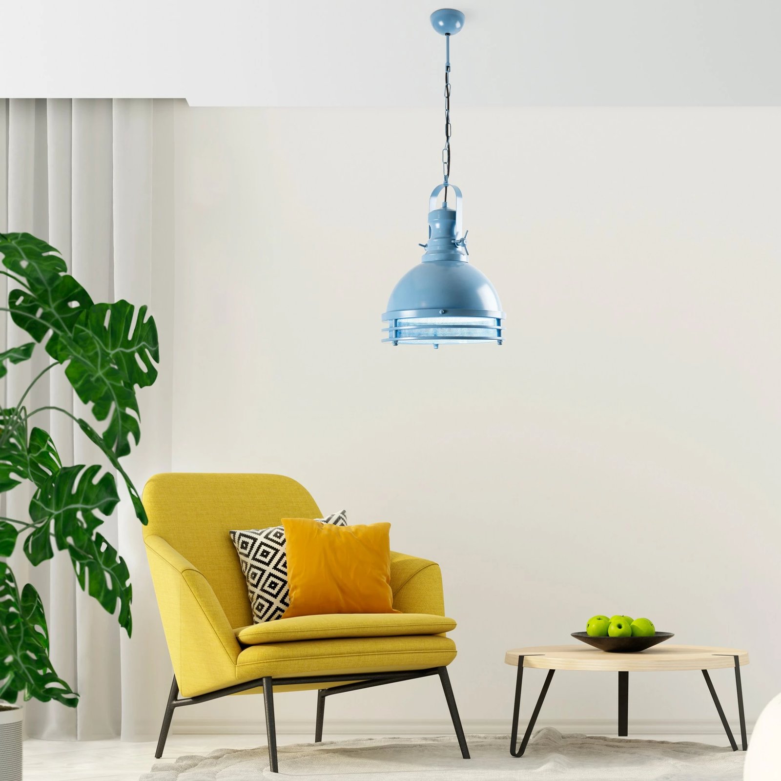 Llambë tavani Opviq, Saglam 3762, ngjyrë kaltër e çelët