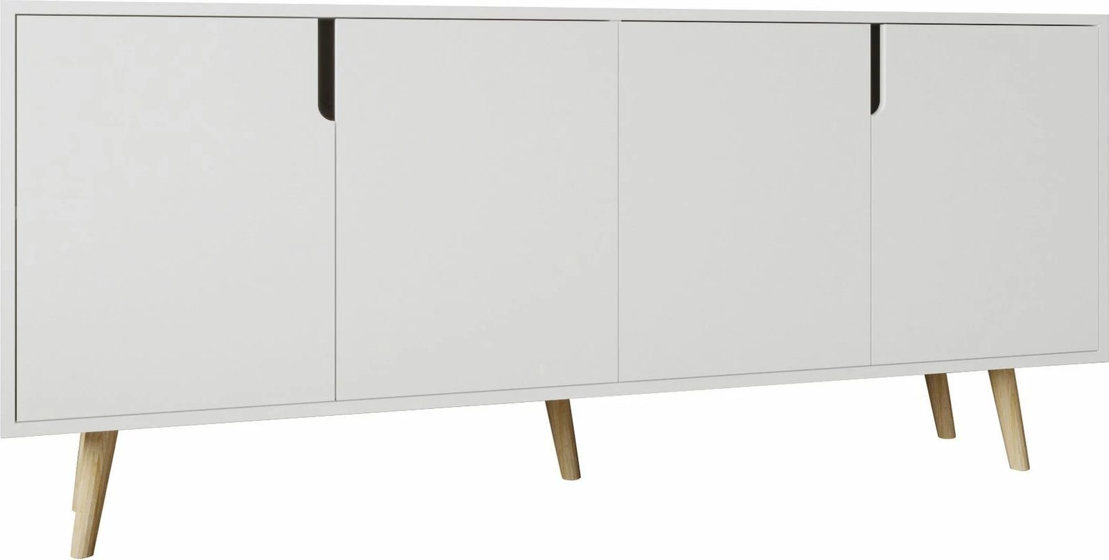 Konsolë moderne Skye Decor Latina, e bardhë, 180 cm