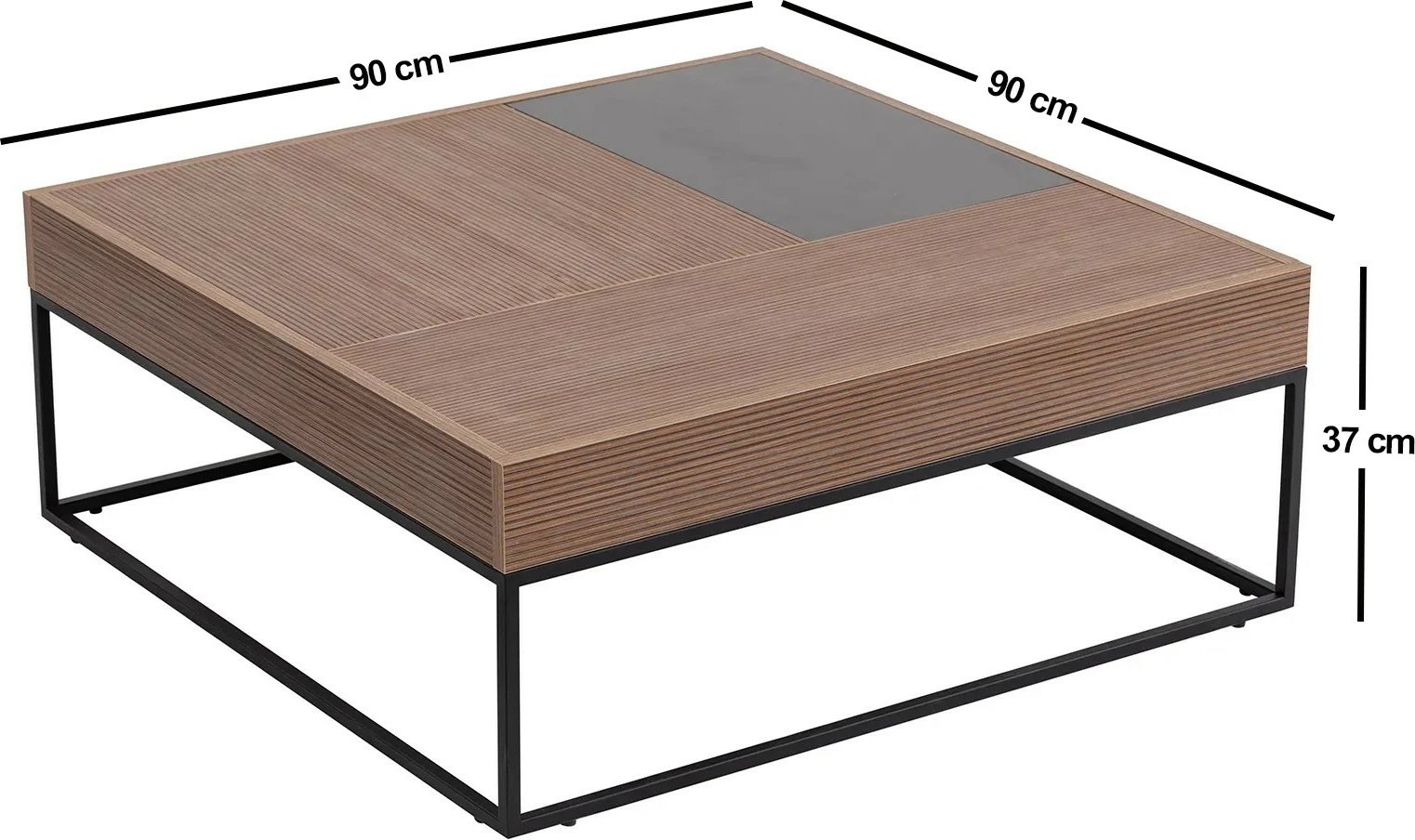 Tavolinë kafeje Hanah Home, Lena, ngjyrë arre