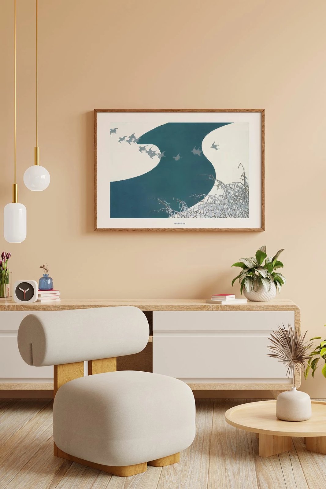 Pikturë dekorative me kornizë Wallity, Lmnmdlkahve9