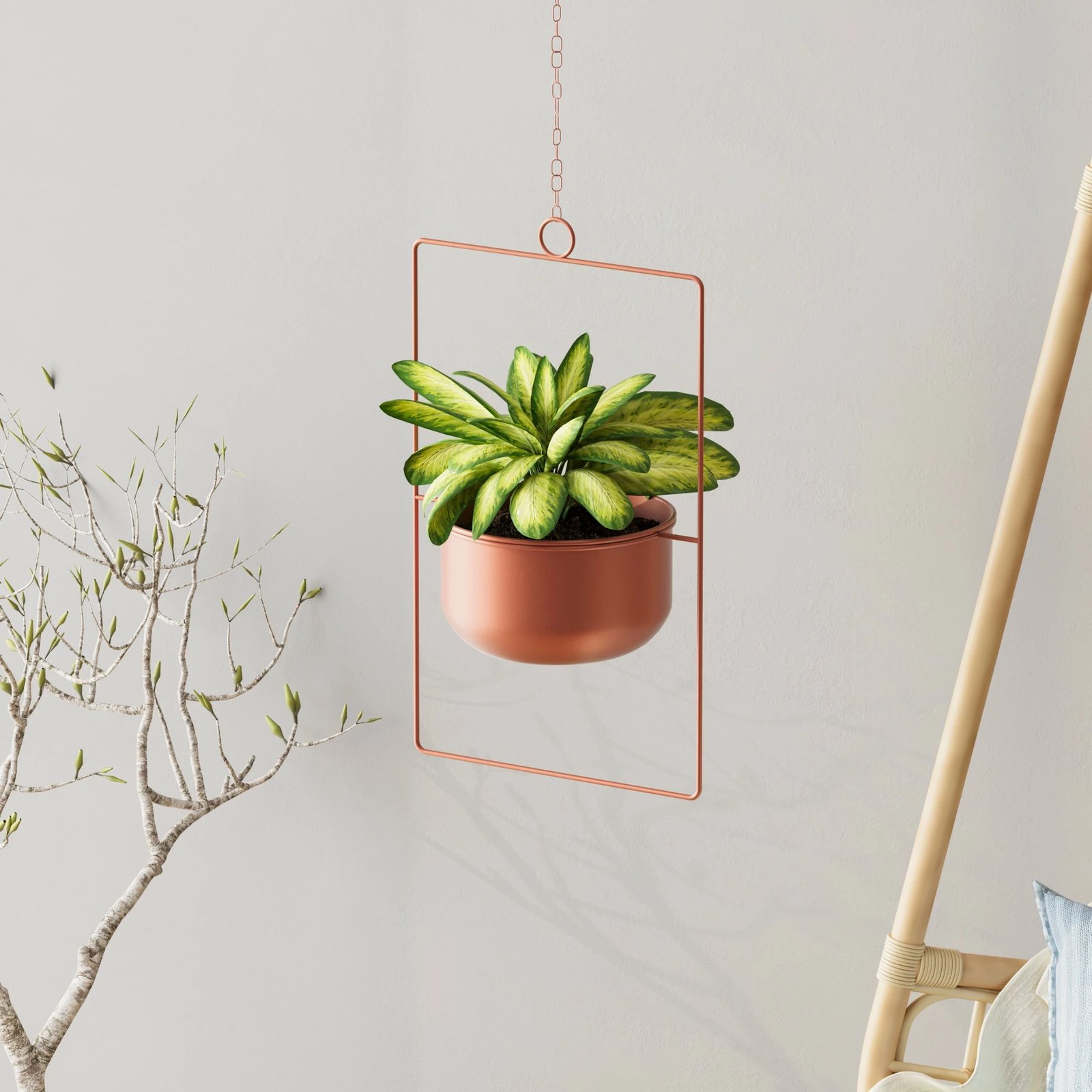 Vazo dekorative varëse, ngjyrë bakri, Evila Originals