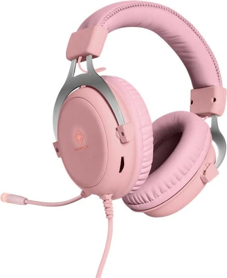 Kufje gaming Deltaco Gaming Stereo, LED, rozë