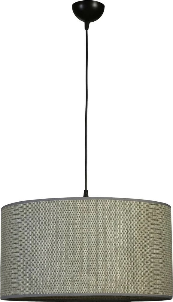 Llambë tavani Opviq, metal dhe bambu, gri/zi, 45x70cm