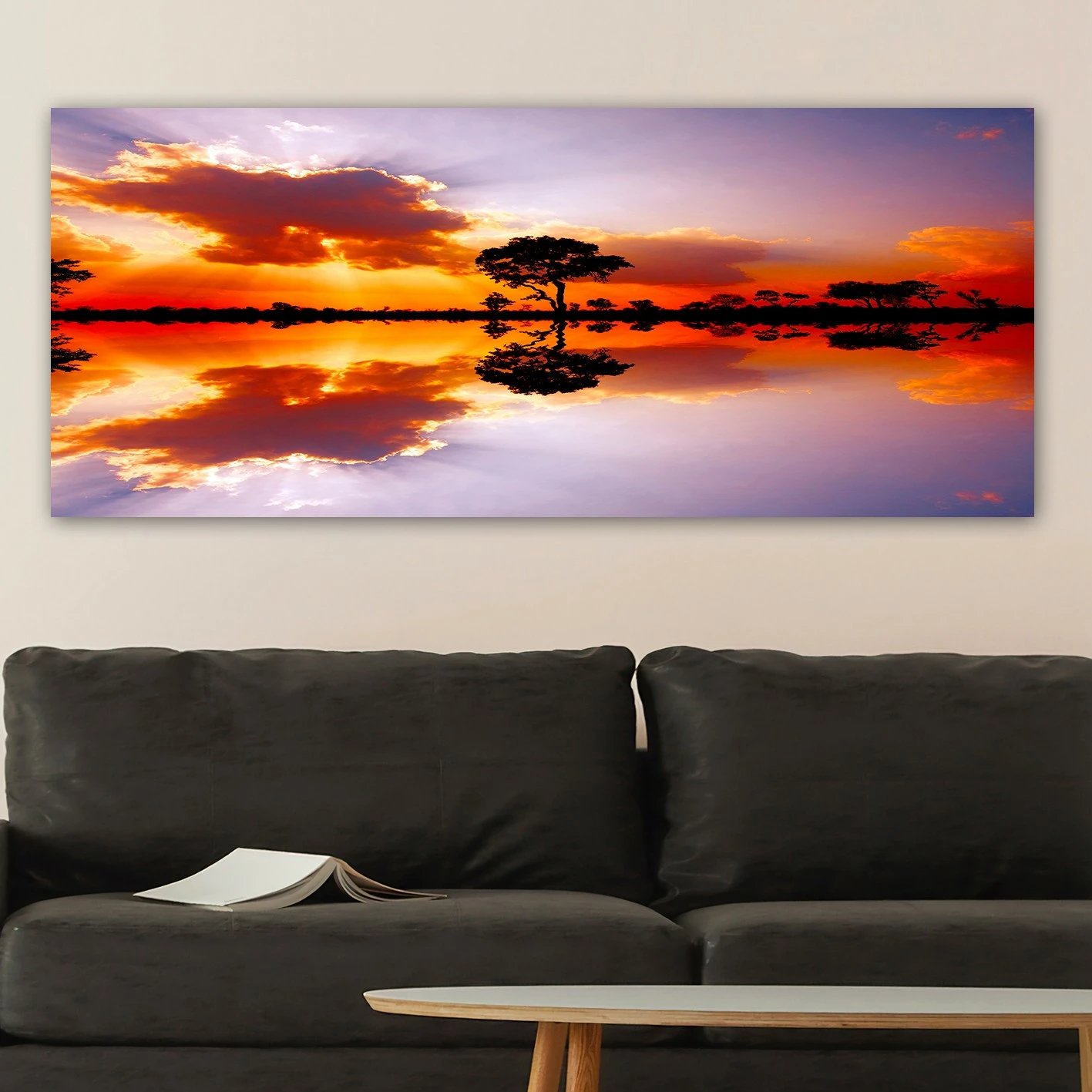 Pikturë dekorative në kanavacë, shumëngjyrëshe, YTY126202511_50120, 50x120cm